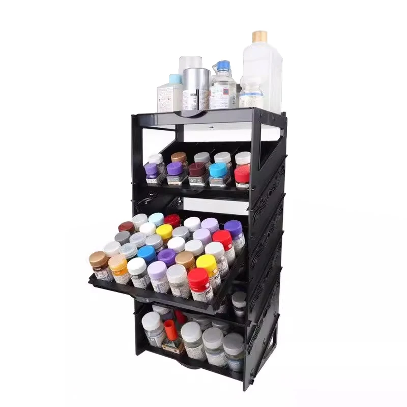 UA90072 Stretchable Craft Acrylic Paint Composable Rack Holder Storage Organizer Stand Case For Tamiya Mr Hobby