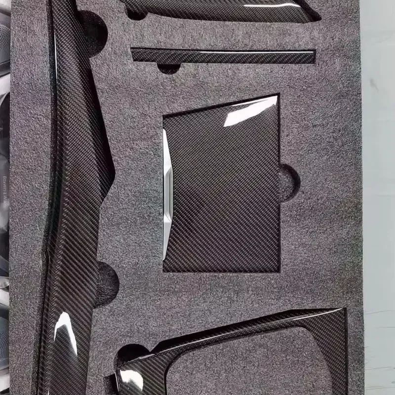 6pcs LHD RHD Real Carbon Fiber LCI Interior Decoration Trim Kit Set for G01 G05 G20 G28 G22 G26 G30 G42 G80 G82