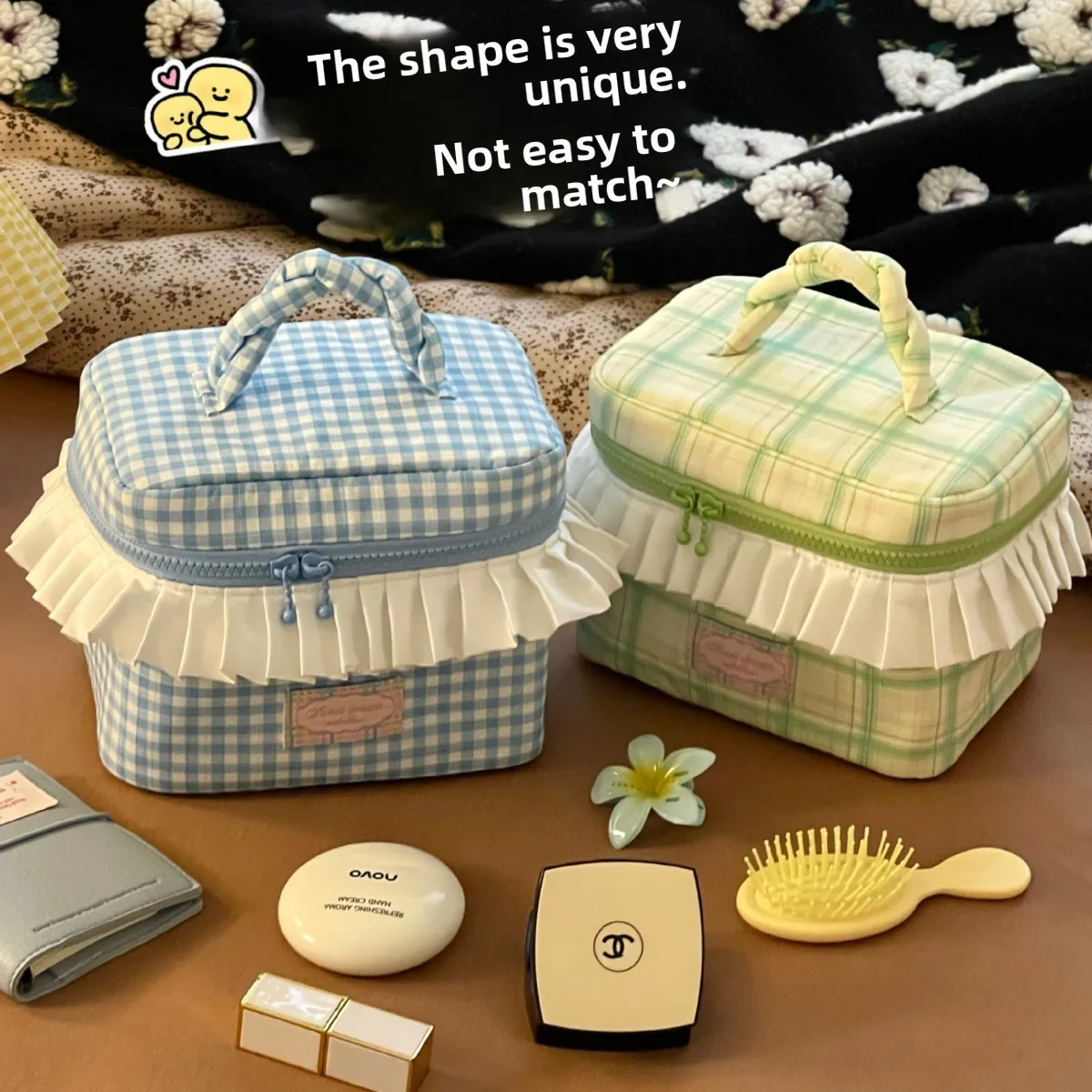 

Large Capacity Cosmetic Bag,Women's Portable Storage Bag,Travel Toilet Bag Cute Niche Women's Portable Storage
