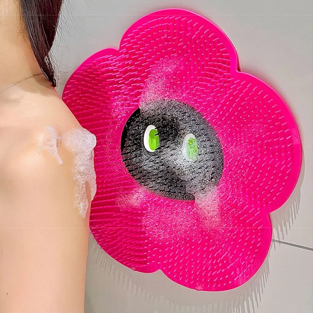 

Non-Skid Silicone Bath Foot Brush Massager Suction Cup Shower Foot Scrubber Flower Shape Multifunctional Foot Rubbing Board