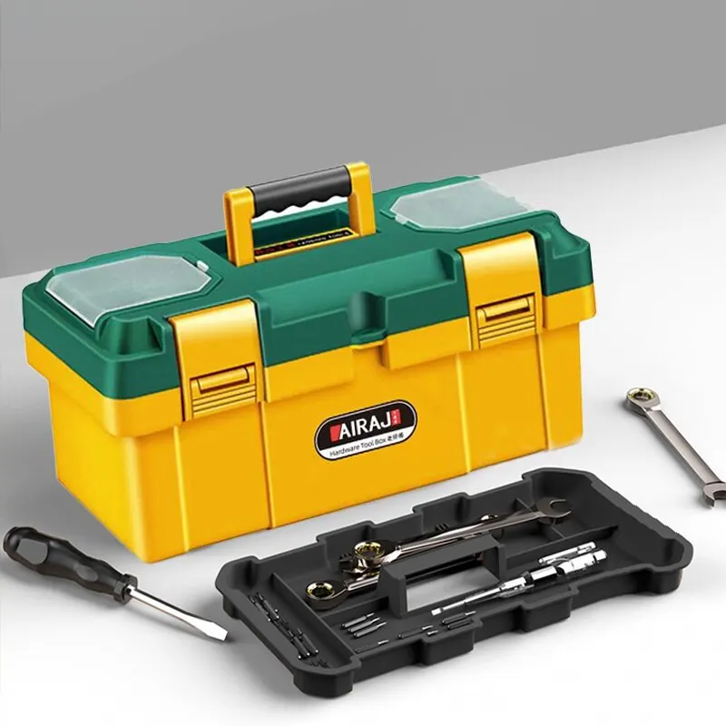AIRAJ Multifunctional Plastic ABS Toolbox Thick And Large-Sized With Various Specifications, Portable Tool Storage Rack