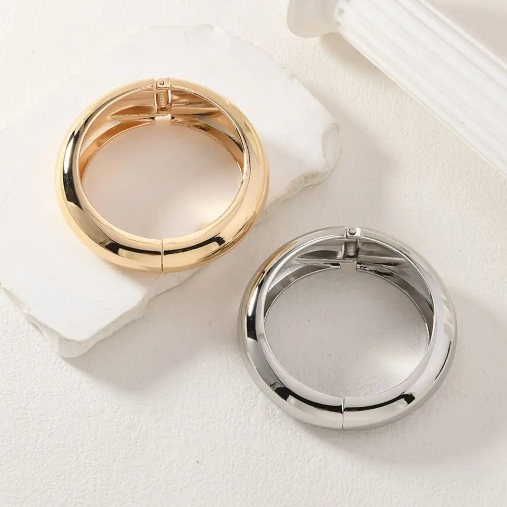 Pulseras de empalme geométrico irregular, brazaletes encantadores de aleación impermeables ajustables, redondos, cómodos de llevar