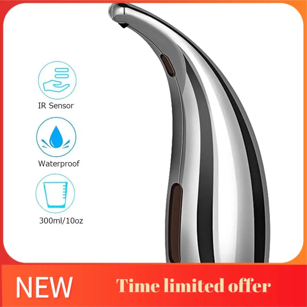 

Автоматический дозатор мыла ABHU, бесконтактный дозатор жидкого мыла, с инфракрасным датчиком движения, 300 мл/11 унций