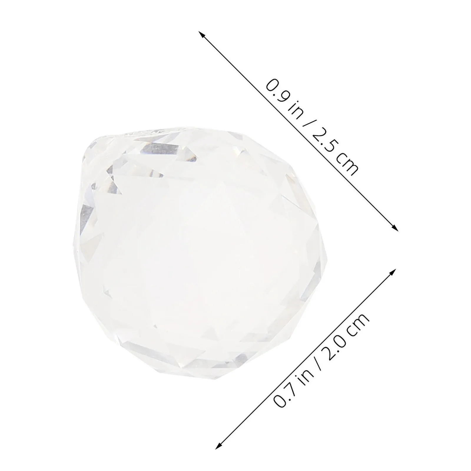 24Pcs Window Crystal Hanging Prisms Sun Catchers 20Mm Clear Glass Beads Rainbow Light Catcher Decorative Crystals