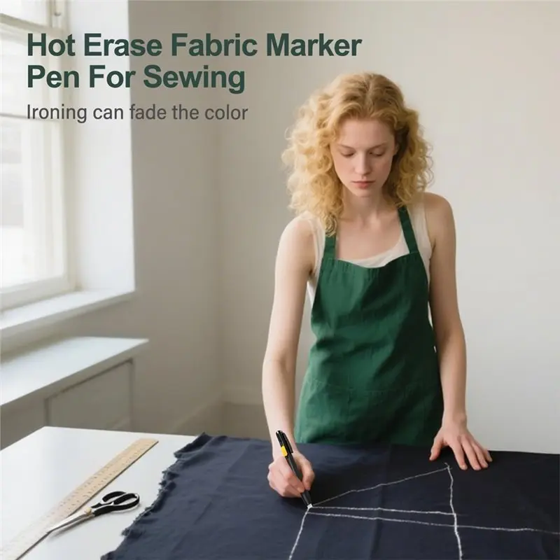 Heat Erasable Fabric Markering Pens For Sewing, Embroidery, Quilting,DIY For Cotton, Knitted Fabrics