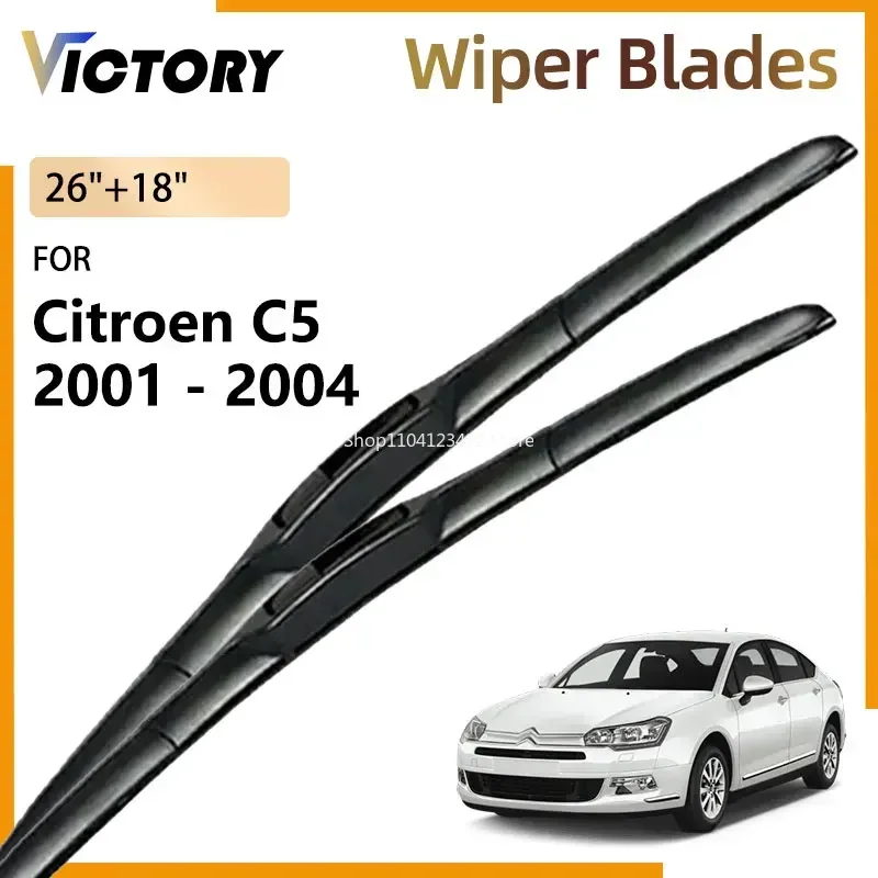 

2x для Citroen C5 2001-2004 2003 2002 аксессуары автомобильные передние щетки стеклоочистителя из натурального каучука лобовое стекло щетки для окон