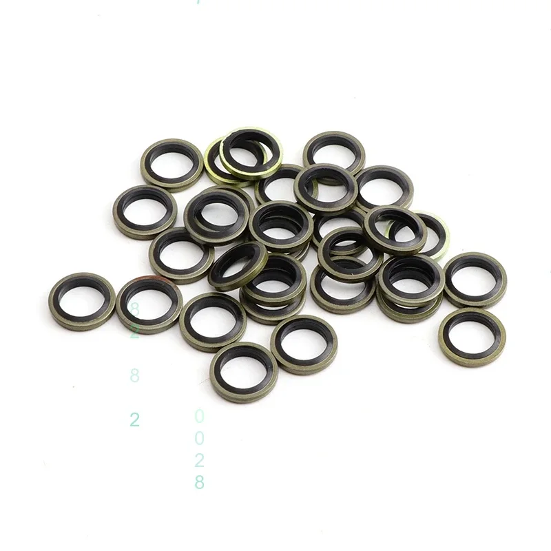 M8 M10 Banjo Bolt Oil Drain Screw Sealing Washer Gaskets for Motorcycle Hydraulic Clutch Brake Pump Brake Hose Caliper