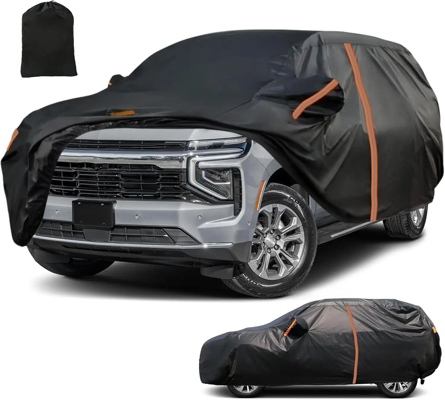 

Custom Fit SUV Car Cover for 2004-2025 Models, Waterproof All Weather Protection with Zipper Door