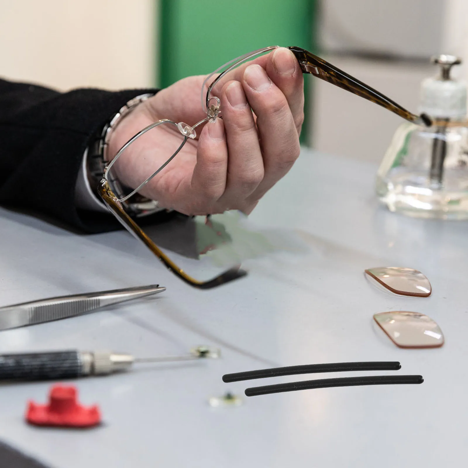 أغطية أرجل النظارات، مقابض أذن من السيليكون غير قابلة للانزلاق، حامل نظارات خفيف الوزن للرياضات الخارجية، ملحقات مضادة للانزلاق #3