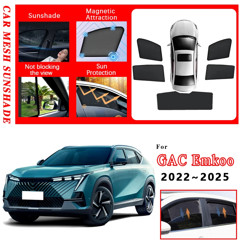 

Car Sunshades Pad For Trumpchi GAC Emkoo Accessories 2022-2024 2025 Anti-dirty Cover Sun Coverage Sunscreen Window Visor Shades