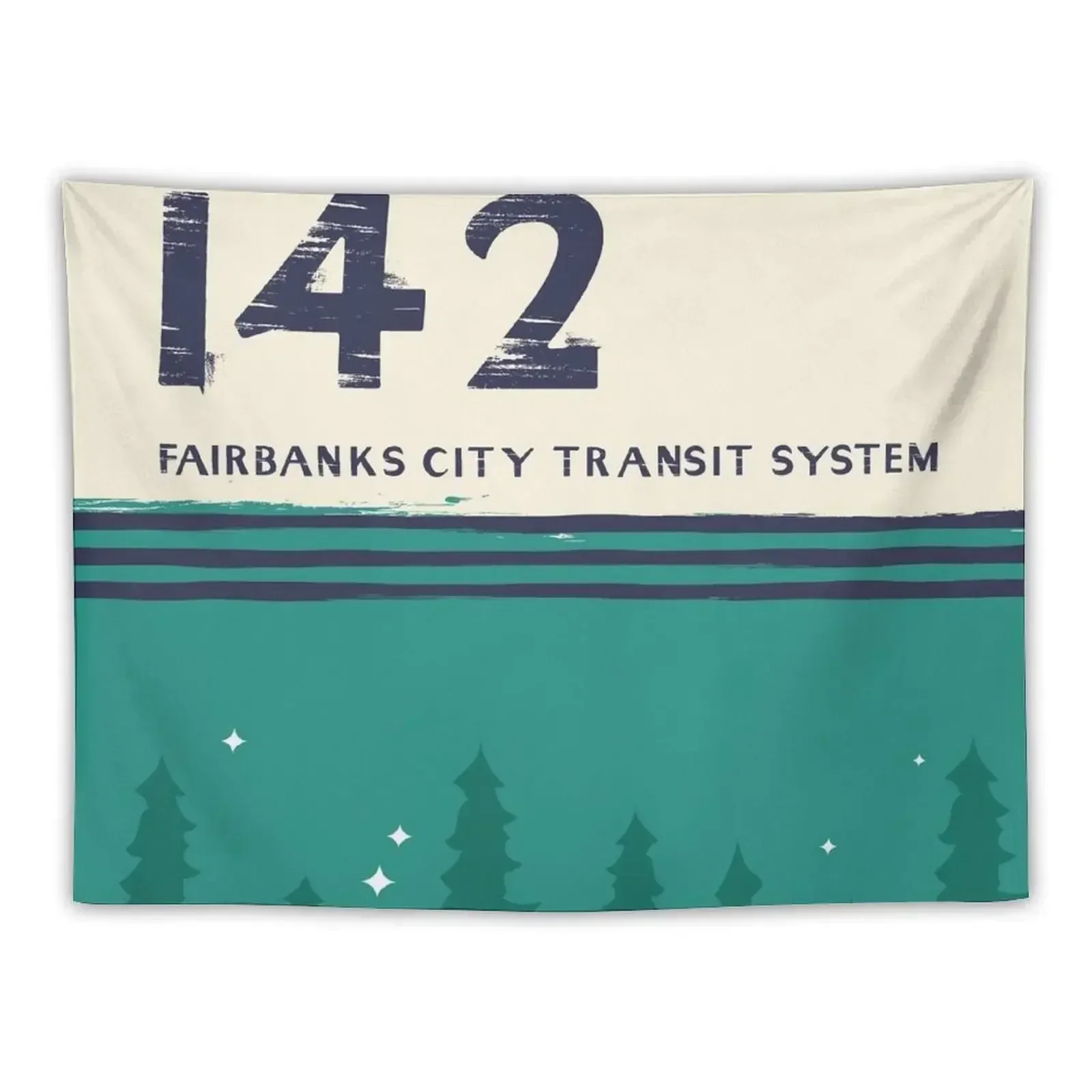 

Fairbanks city transit system Magic Bus 142Type Design Tapestry Outdoor Decor Home Decorations Tapestry