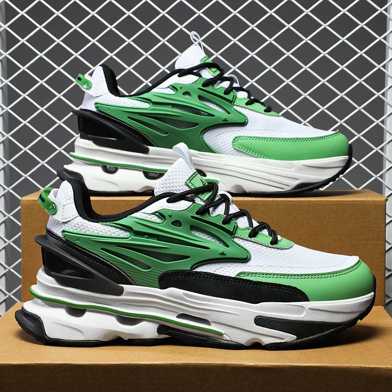 

Men's shoes 2025 new spring and autumn sports shoes, durable and lightweight running shoes, breathable for teenagers, middle sch