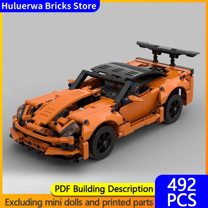 

Speed Racing Car Model MOC Building Bricks Corvette ZR1 Hypercar Modular Technology Gifts Holiday Assemble Children Toys Suit
