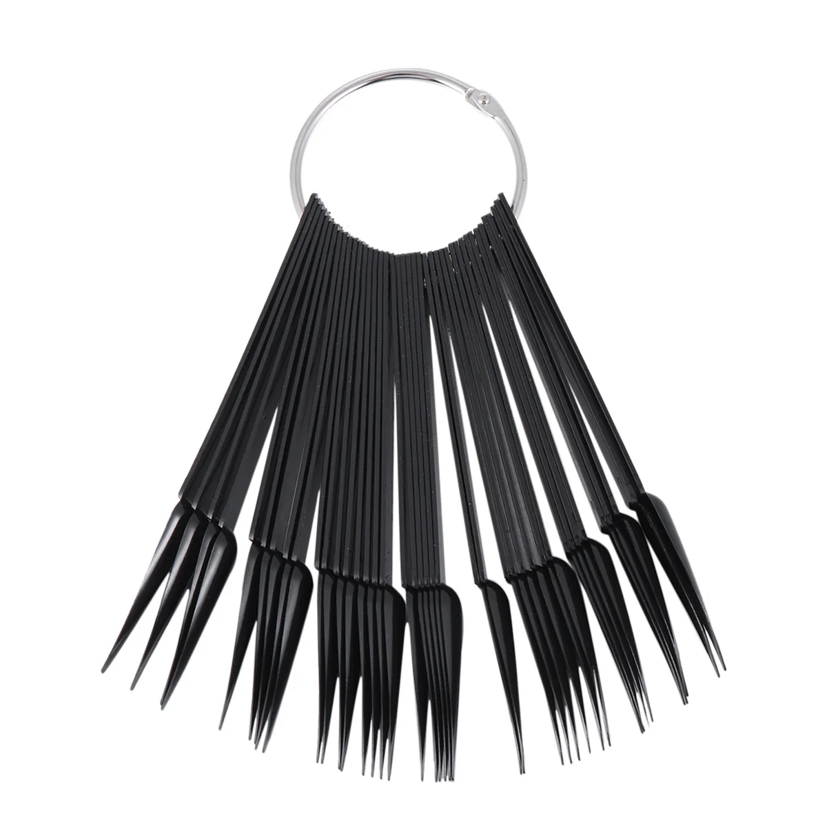 40 pezzi 2 set tabellone per schede a colori tabella di pratica d'arte a forma di ventaglio per la pratica delle unghie della ruota di visualizzazione per l'allenamento delle esposizioni polacche