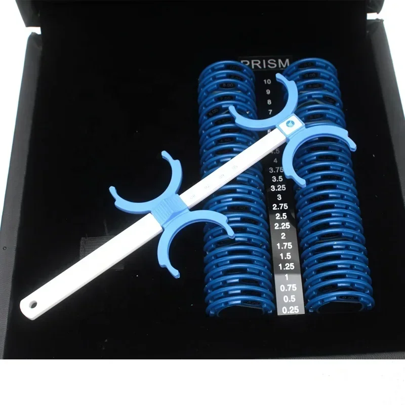 

China ophthalmic prism lens set optical trial lens kit optometry lens testing box Hot sales