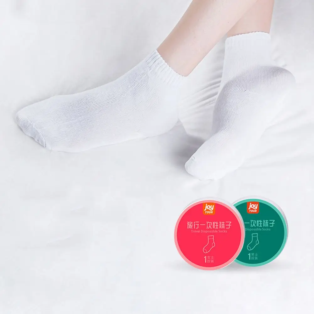 

Convenient Mid-Tube Pure cotton Travel Hotel Supplies Compression Sock Business Trip Women Men Disposable Sock