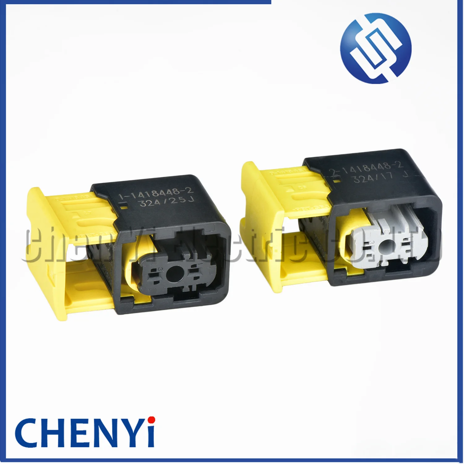 2 Pin female electric car housing wiring harness plug cable connector waterproof 1-1418448-2 2-1418448-2 With pins
