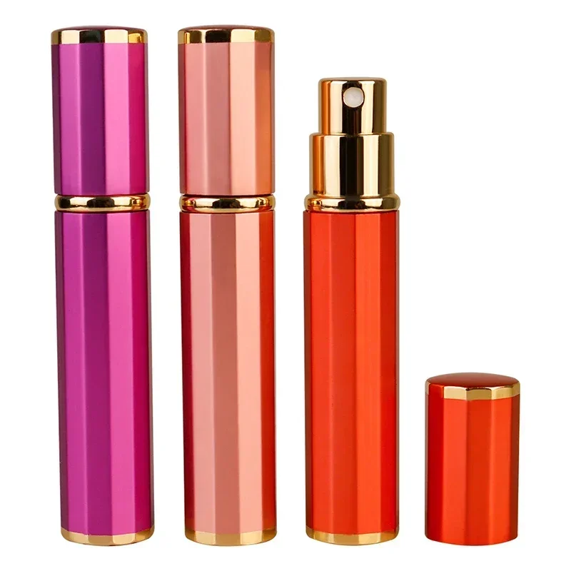 1PC 8ML Perfume Refill Bottle Travel Cosmetic Containers Empty Mini Perfume Spray Atomizer Aluminum Glass Parfum Sprayer