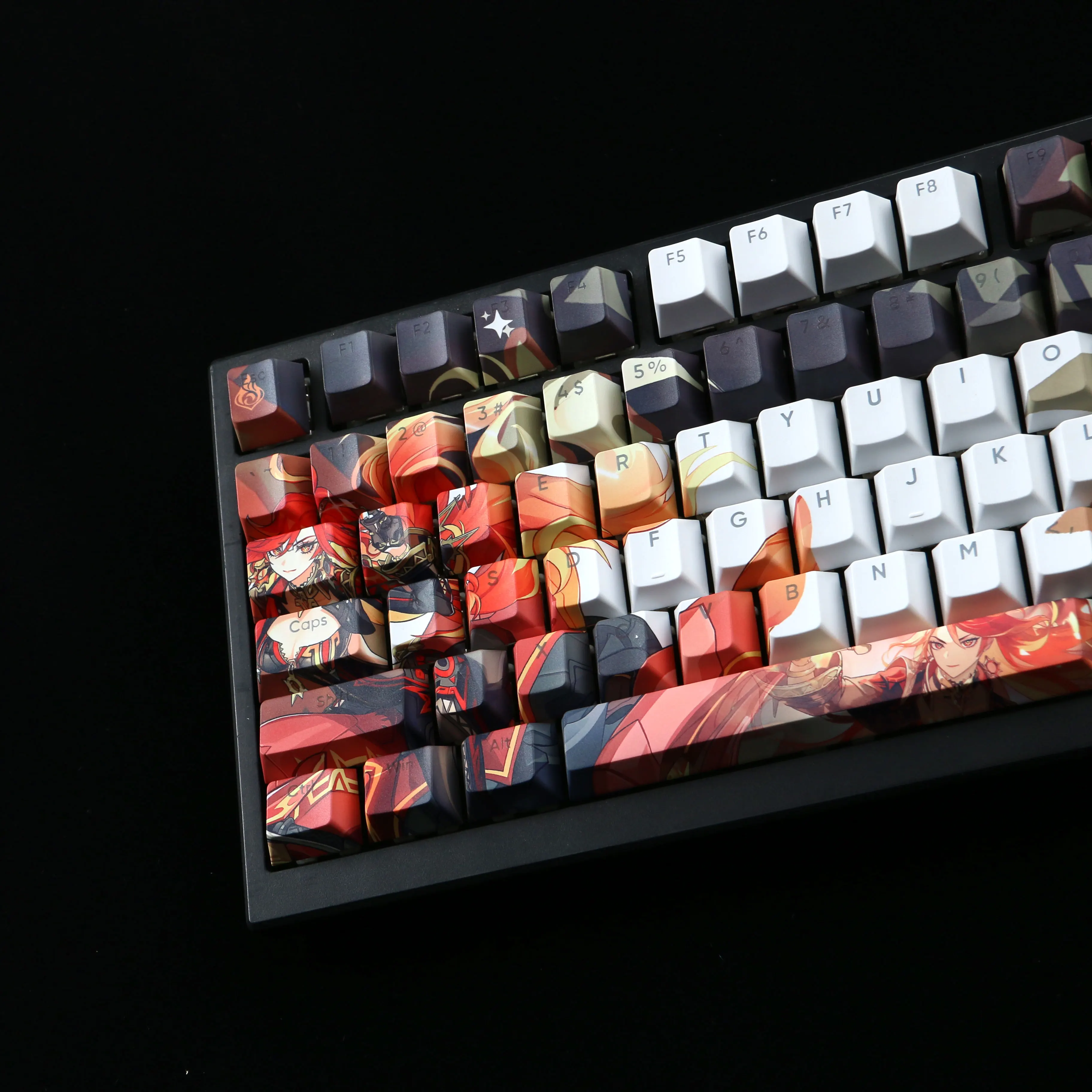 Mavuika keycap mechanical keyboard five sided heat sublimation PBT original keycap - Image 4