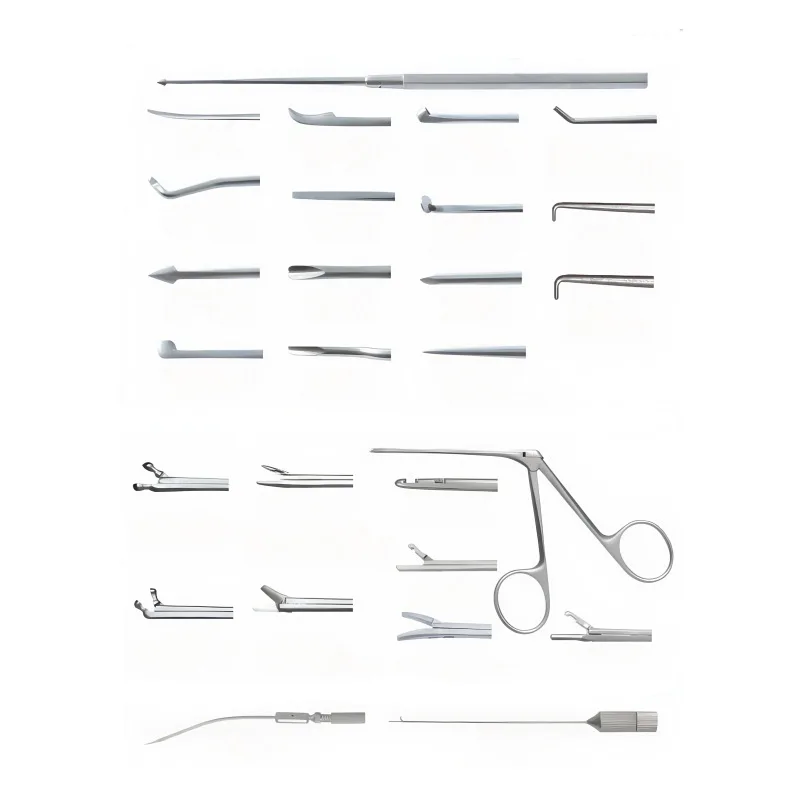 Ultra-fine With Suction Ear Tympanic Flap Knife Two Scrapers Microscopic Ear Hook Otolaryngology Surgical Instrument Discount