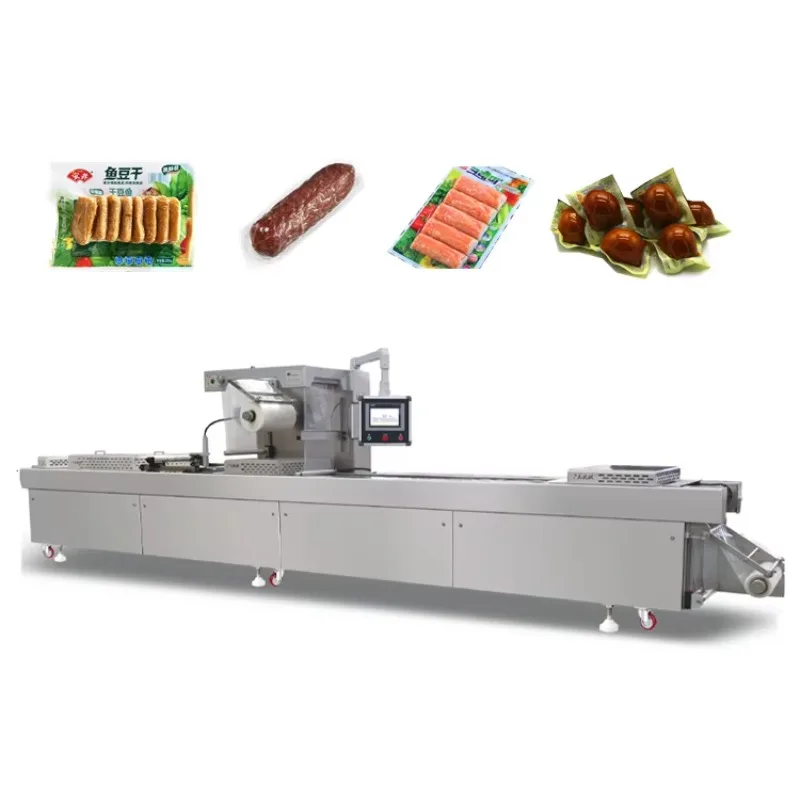 Customized Stretch Film Thermoforming Vacuum Packing Machine Multifunctional Food Vacuum Sealing Equipment For Meat Factory