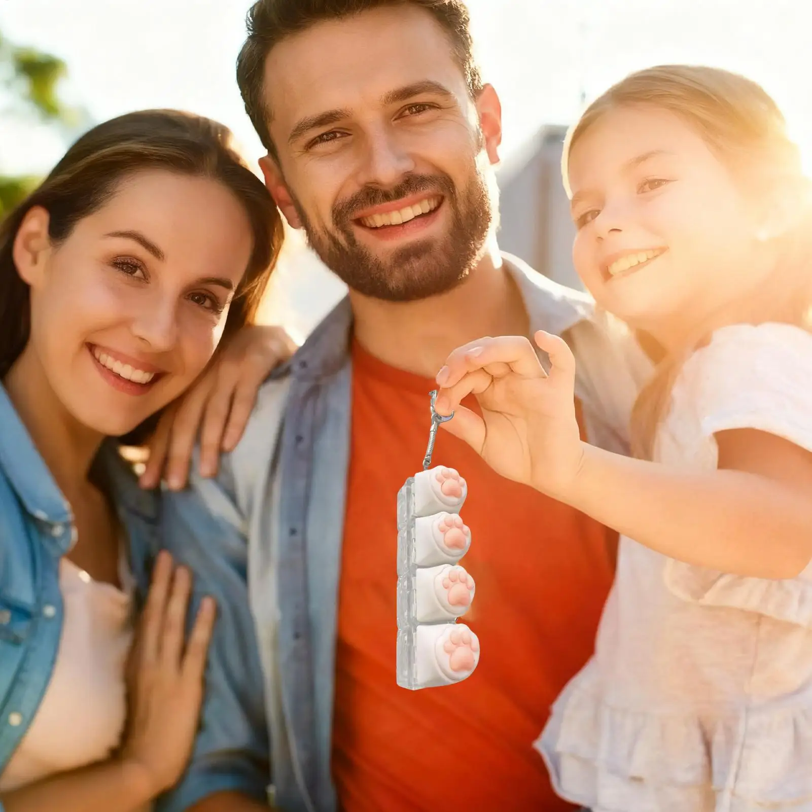 Keyboard Fidget Toys Cat Paw Keycap Keychain Stress Relief Fingertip Gadget Decompression Toys Clicker Fidget Toy