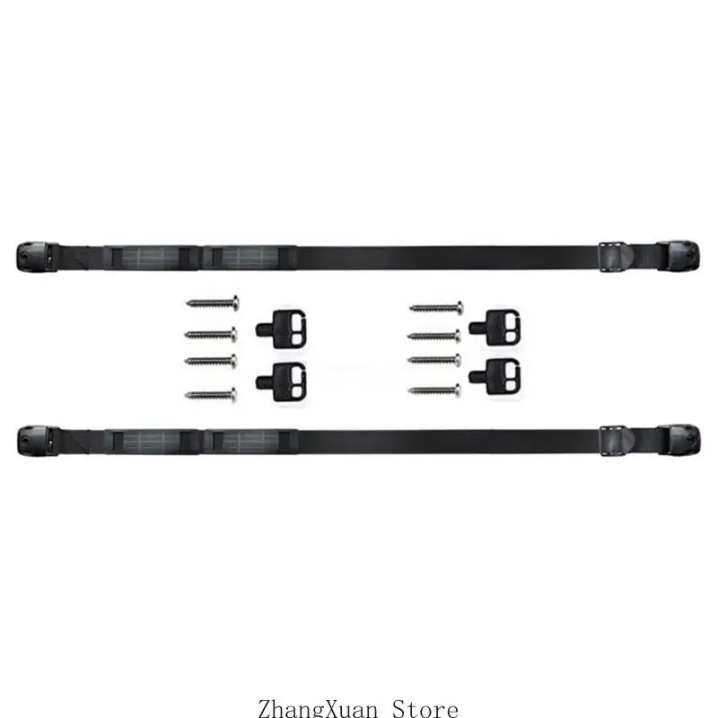 Strong Adjustable Bath Tub Tie Downs for 96Inch Maximums Covers 3XUF