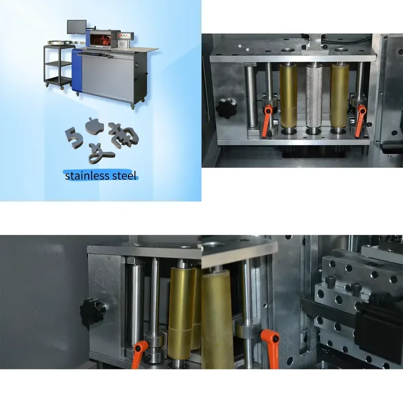for K120 Slot Type Bending Machine Profile Coil Bending Tool LED Sign Stainless Steel Aluminum Numerical Control Automatic 3D