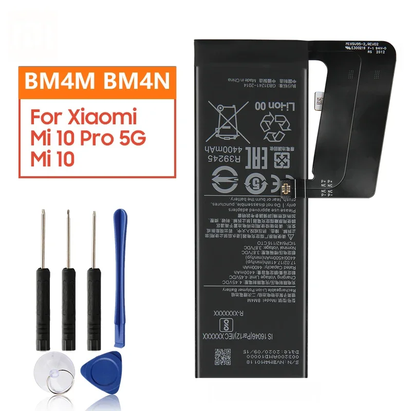 

Сменный аккумулятор BM4M BM4N для Xiaomi Mi 10 Pro 5G Xiaomi 10Pro Mi10 Mi10S 5G, аккумуляторные батареи для телефона 3900 мАч