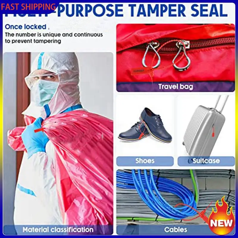 

Especial 4000 Pcs Plastic Tamper Seals Fire Extinguisher Tags Security Tags Seals Safety Numbered Zip Ties Labels