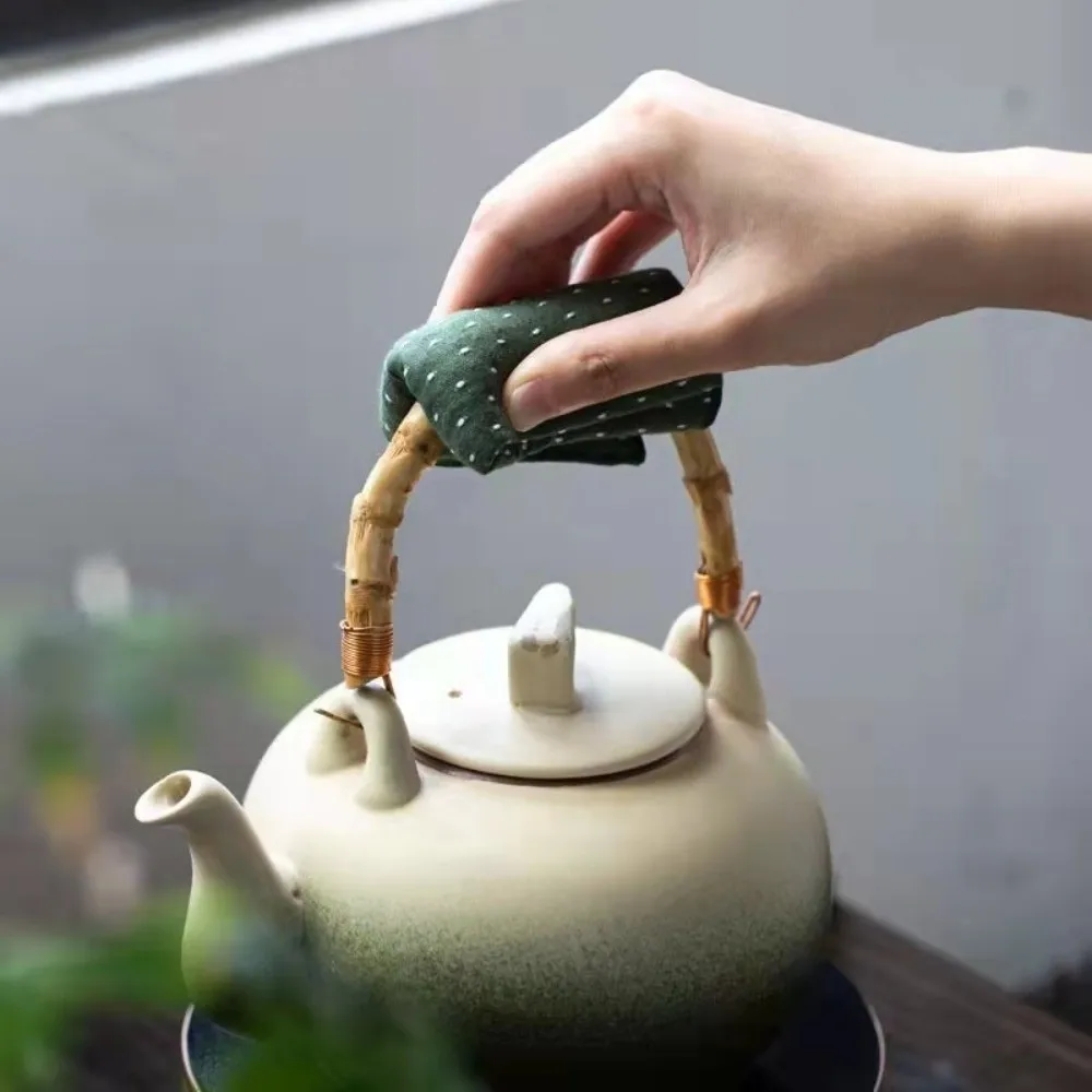 Zen Ramie Linen Tea Towel Hand Towels Multipurpose Cloth Quick Dry Dish Towel Coaster Kung Fu Teapot Mat Kitchen Towel