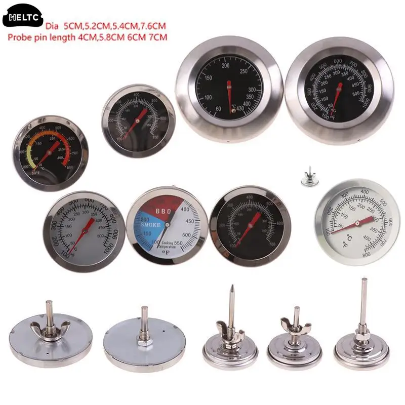 Termômetro de Churrasco de Medidor de Temperatura de Grelha Fogão de Forno Ferramentas de Cozinha Casa Cozinha Comida 1pc Aço Inoxidável