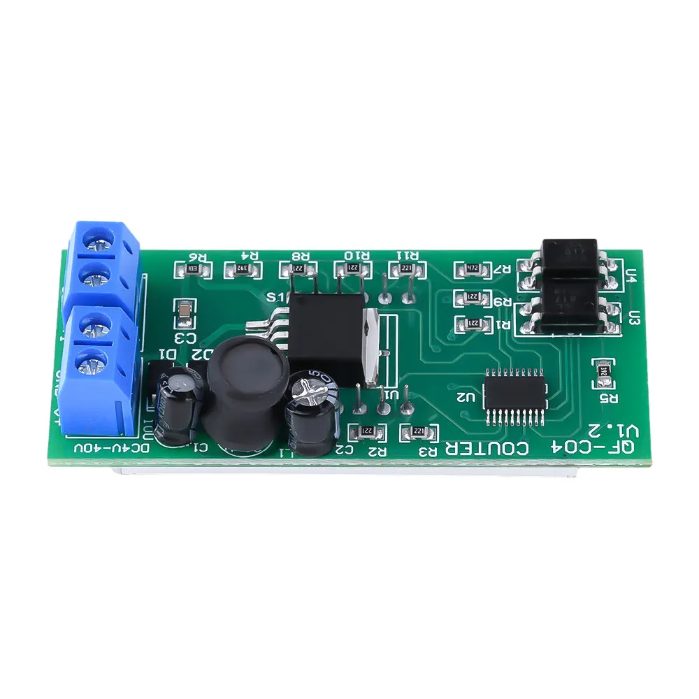 DC 4-40V Counter Module High Quality Wide Voltage 4-Digit Digital Display Counter Module with Memory Function