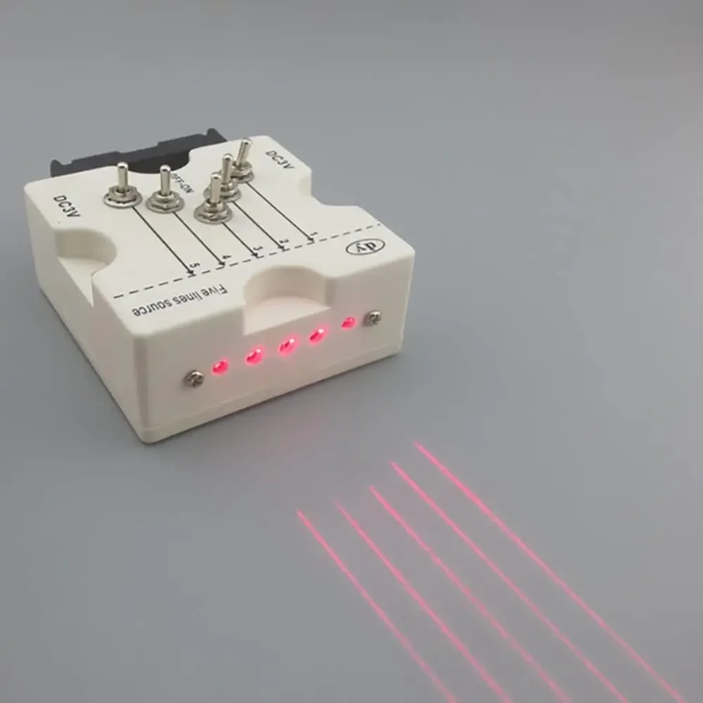 Five Line Optical Instruments for Physical Optics Convex Lens 2xAA Battery Operated Parallel Light Source Science Education