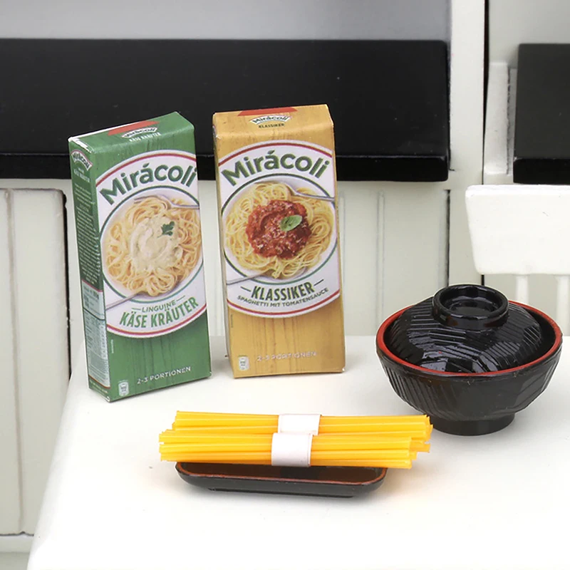 

1/12 Doll House Miniature Spaghetti Simulation Food Mini Kitchenware Model Toy For Mini Decoration Dollhouse Accessories