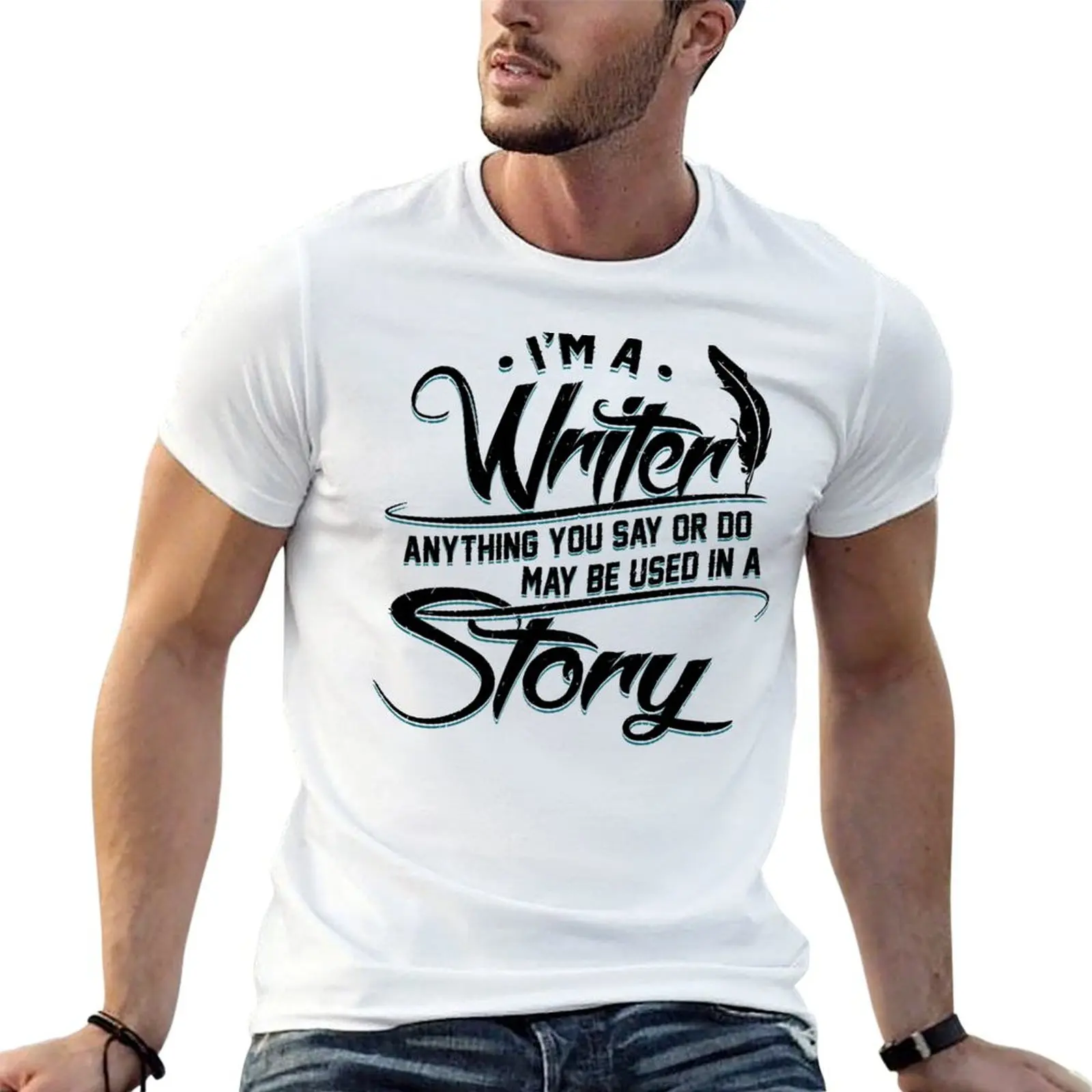 I'm A Writer - I A'm A Writer Story T-Shirt luxury designer aesthetic clothes t shirt men