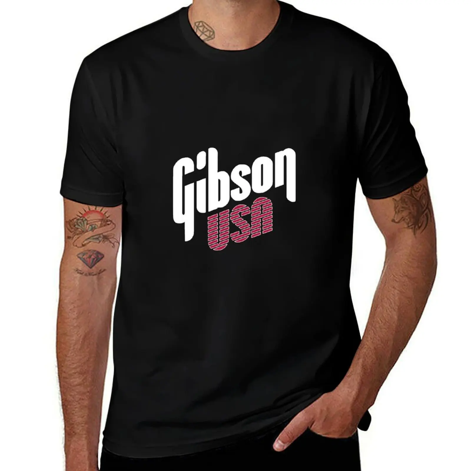 Best Seller Gibson USA Merchandise 1 T-Shirt Casual Streetwear Short Sleeve Tee