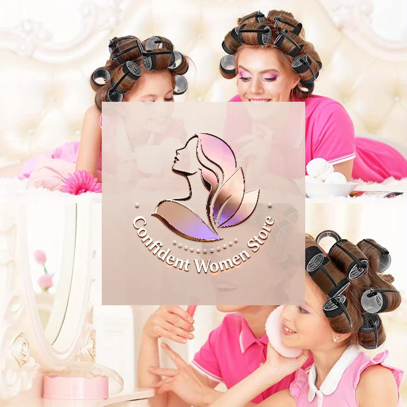 

24pcs/Set Self Grip Hair Rollers No Heat Hair Clip Curlers Heatless Curls Hair Bangs Volume Self-adhesive Hook DIY Styling Tools