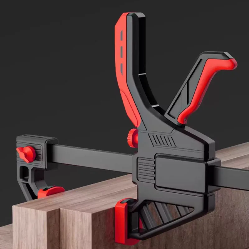 

AOBT Woodworking Work Bar 4"-16" Bar Clamps F-Clamp Clip Set Hard Ratchet Release DIY Carpentry Hand Tool Light-Duty Woodworking