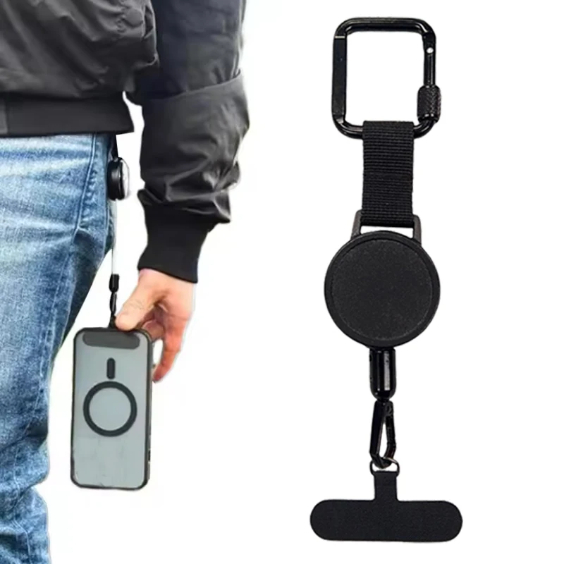 1/2 Stück einziehbares Anti-Diebstahl-Handyhalterungsband Xyu Reise-Handyband Smartphone-Sicherheitsband mit Gürtelclip