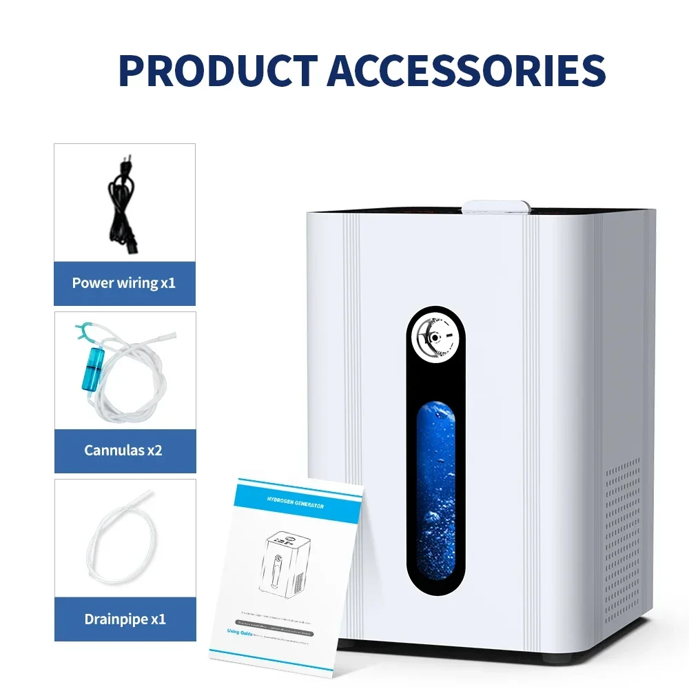 Suyzeko Hydrogen Water Generator 150ML Molecular Hydrogen Inhalation Machine H2 Inhaler Relax Therapy Home Use Spa Beauty Device