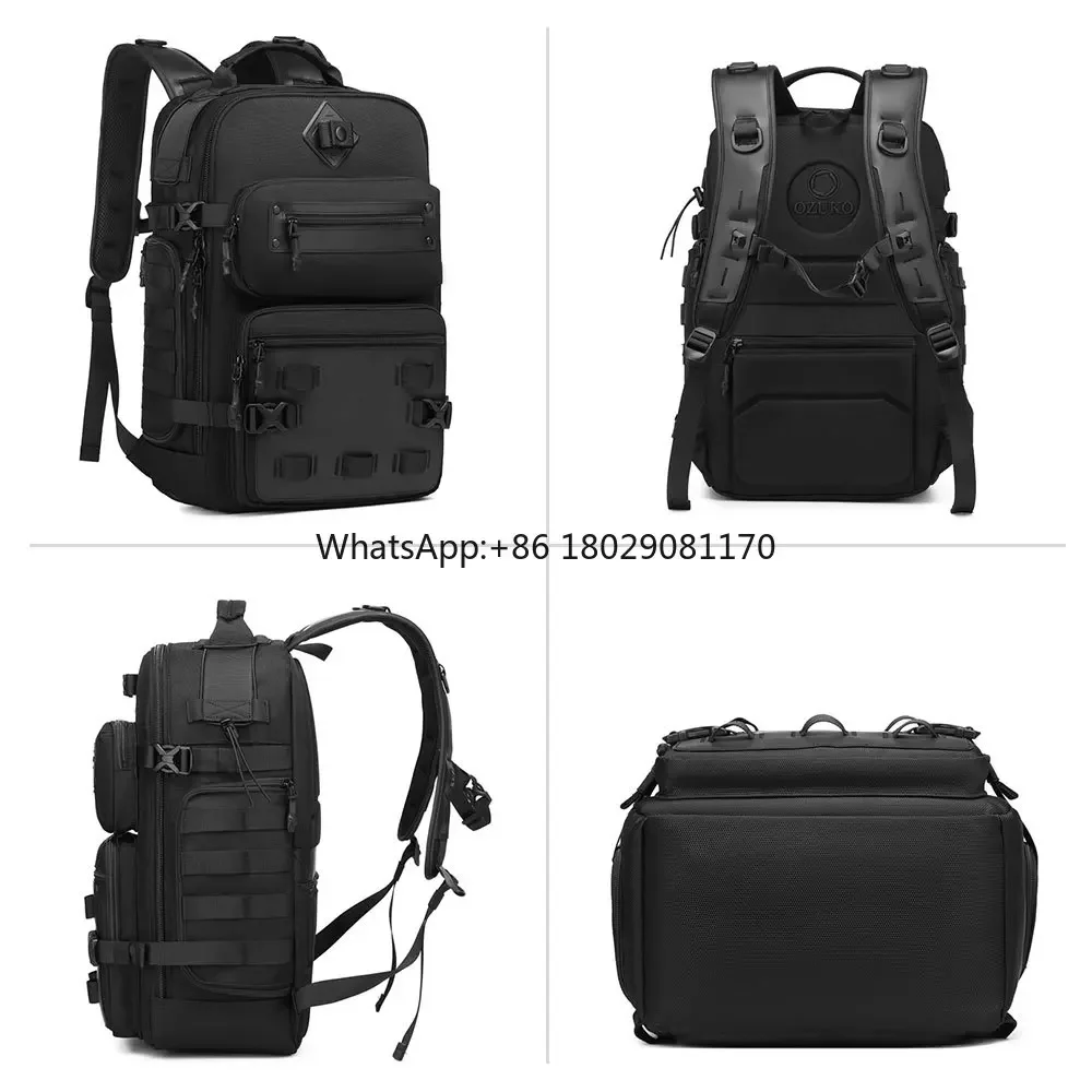 9601 1680D POLYESTER 25L Waterproof Molle Computer Interlayer Backpack Mochila Sports Camouflage  Backpack