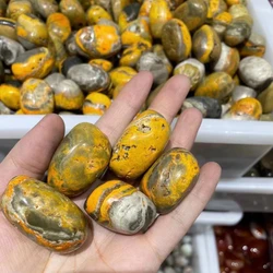 Natural Tumbled Crystal Stone Bumblebees Jasper quartz Mineral Specimen Healing Reiki home Decoration
