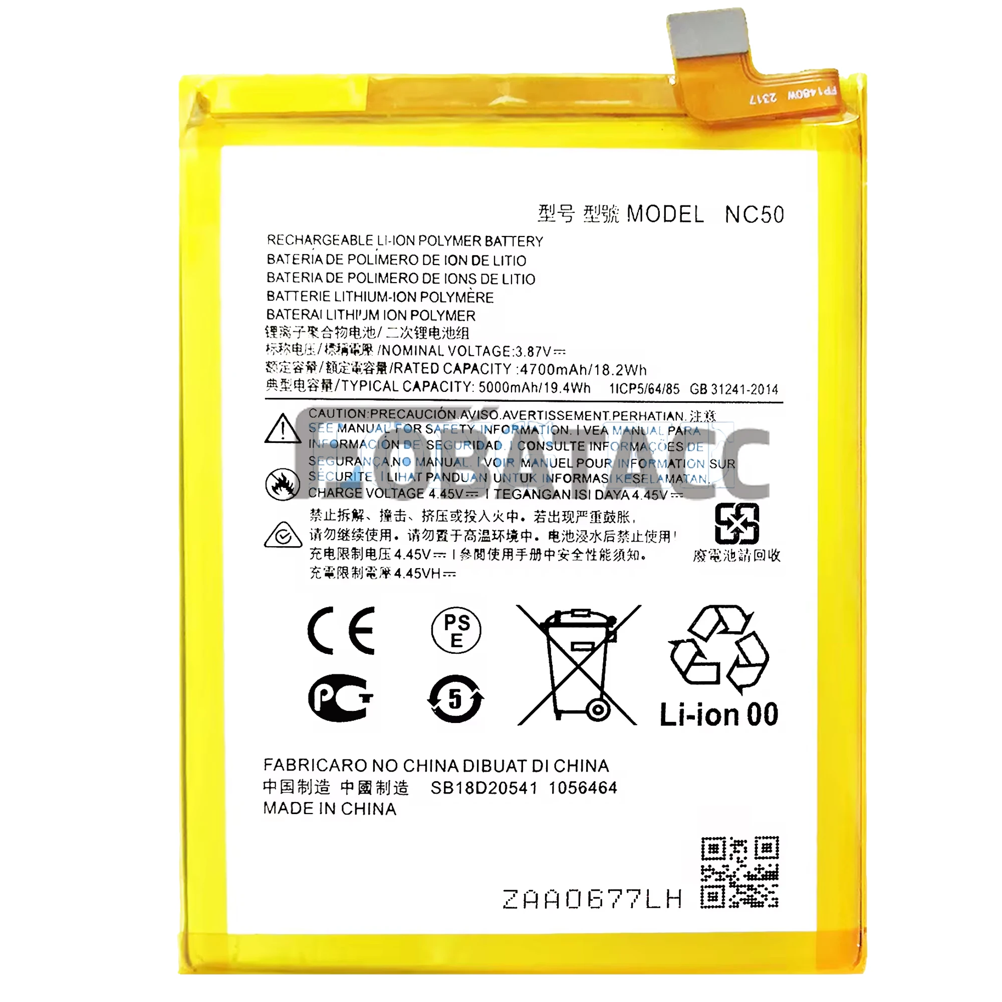 Batterie d'origine NC50 pour Motorola G32 et Rivière, outils gratuits, 100% nouveau