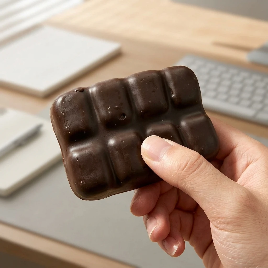 Wax-like Squeeze Toy for Office Adults Kids Simulation Chocolate Crunchy Sensory Stress Relief Fidget Gift Durable