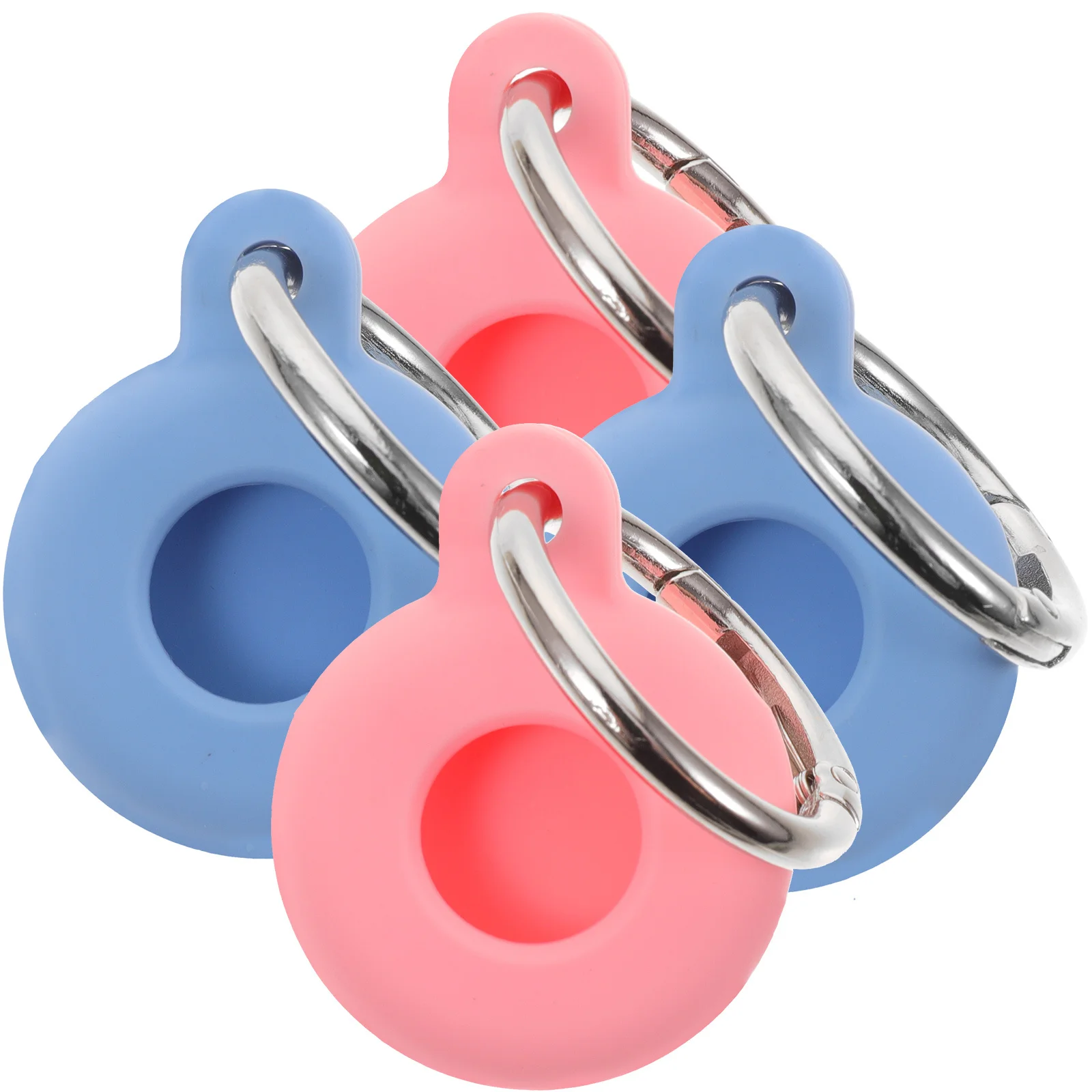 

4pcs Protection Case Lightweight Silicone Cover Shockproof Anti-Scratch Secure Holder For Pet Tracker Outdoor