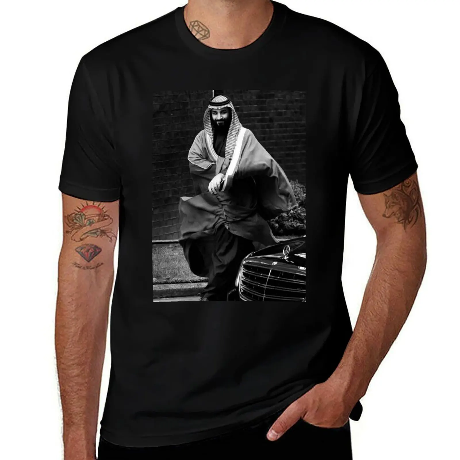 

mohammed bin salman T-Shirt Basic Comfort Fit T-Shirt for Men