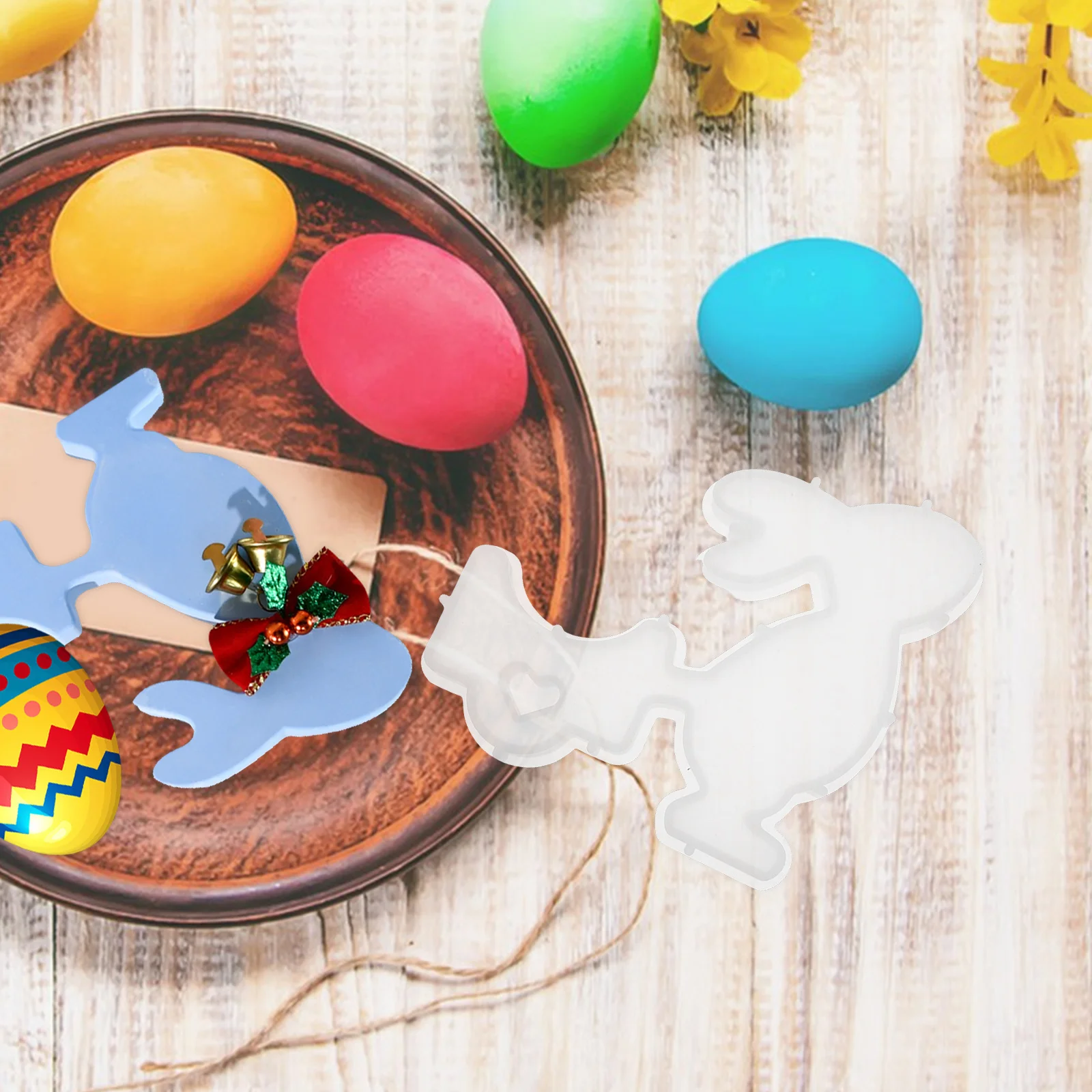 

Silicone Easter Rabbit Mold Flexible 3D Silicone Mold for Resin Casting Handmade Cake Decoration Crafts