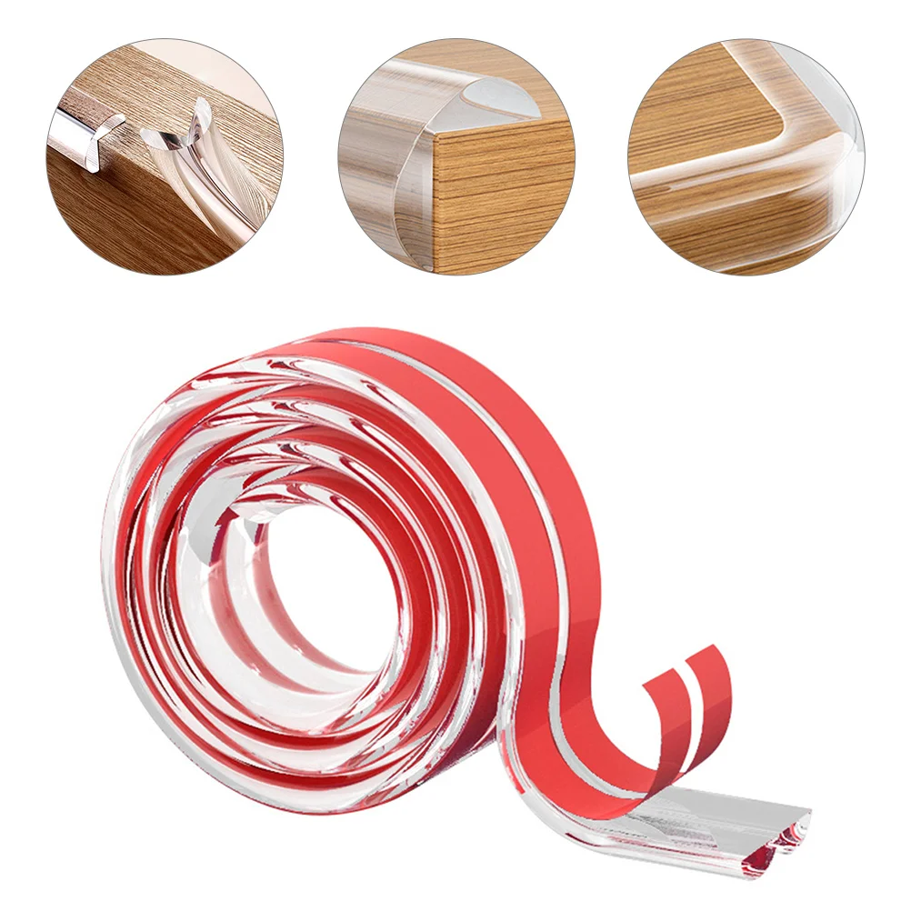 Transparent Bumper Strip Kids Safety Table Corner Baby Protector Guards Edges Doors Cabinet Bumpers Wall Furniture