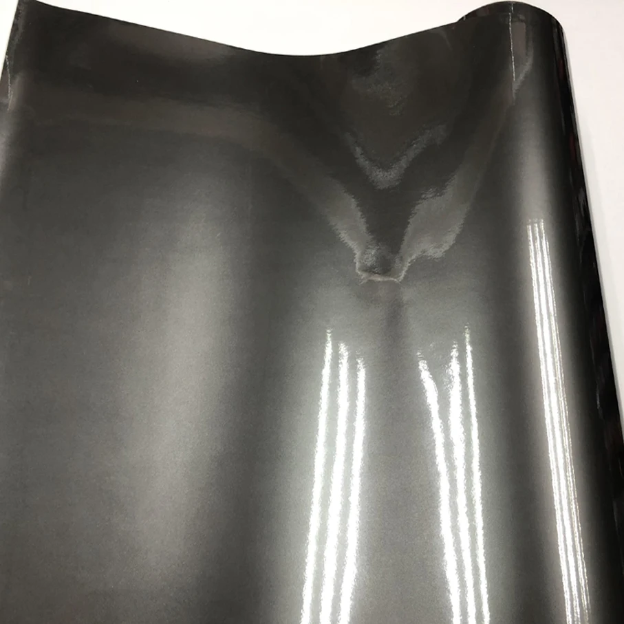 Premium New Grey Glossy metallic pearl glitter film With air free bubblmes glossy metallic pearl car wrap vinyl film